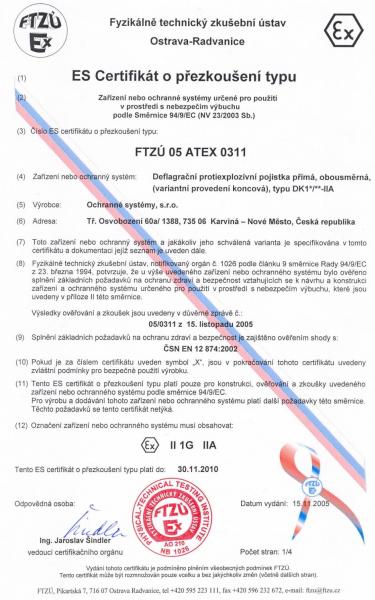 ATEX poistky - DK1V/50-IIA