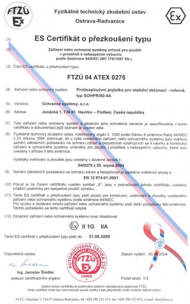 ATEX poistky - SOHPR/80-IIA rohová