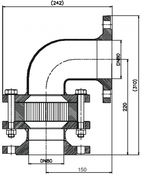 Schéma poistky - SOHPR/80-IIA rohová